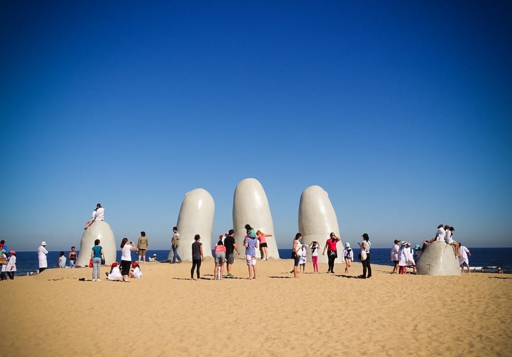 Punta del Este's iconic hand sculpture