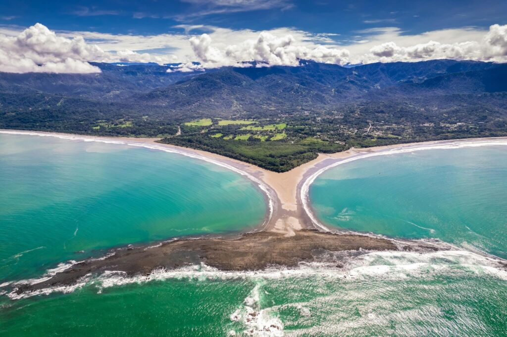 The iconic whale-tail sandbar